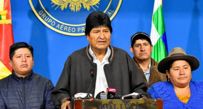 Ordunun çağrısının ardından Bolivya Devlet Başkanı Morales istifa etti