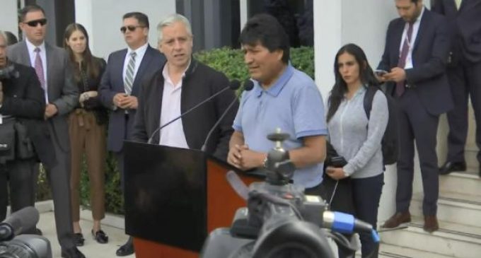 Meksika’ya giden Morales: Daha güçlü bir şekilde Bolivya’ya döneceğim