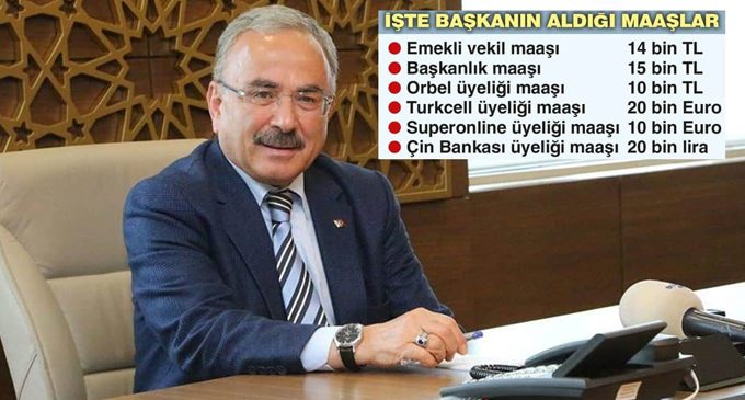 Koltukları bırakmıyor: Altı yerden maaş alan AKP’li başkan!