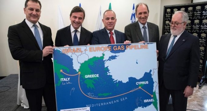 İsrail, Yunanistan ve Güney Kıbrıs arasında doğalgaz hattı anlaşması