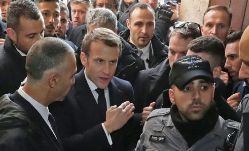 Macron ile İsrail polisi arasında gerginlik
