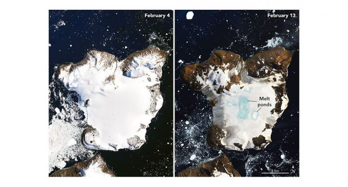 NASA, küresel ısınma sonucu eriyen buzulları uzaydan görüntüledi