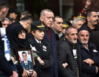 Çığ felaketinde yaşamını yitiren askerin cenazesine katılan Erdoğan: Şehitler tepesi inşallah boş kalmayacak