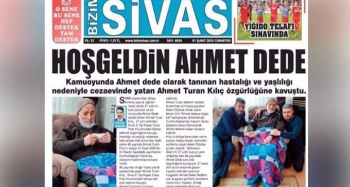 Sivas katliamı hükümlüsünün tahliyesine sevinen gazetenin sahibi AKP’li çıktı