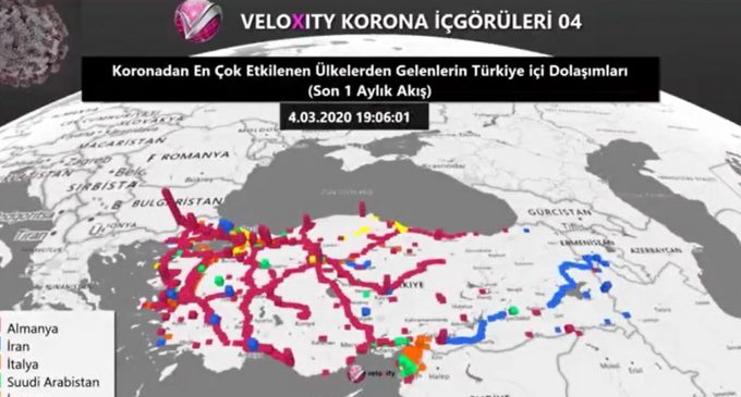 Veloxity’nin verilerine göre koronavirüs Türkiye’de adım adım nasıl yayıldı?