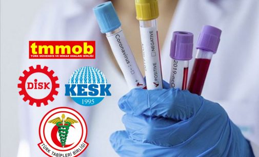 DİSK, KESK, TMMOB VE TTB’den virüsle mücadelede yedi maddelik acil önlem çağrısı
