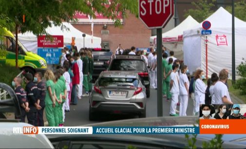 Belçika’da sağlık emekçilerinden Başbakan Wilmes’e protesto