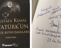 Kılıçdaroğlu, Genç İmam Hatipliler Derneği Başkanı’na Atatürk’ün meclis konuşmalarını hediye etti