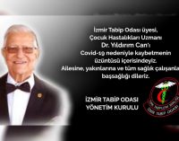 İzmir’de bir doktor daha koronavirüs nedeniyle yaşamını yitirdi