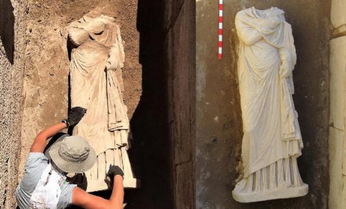 Patara’da heyecanlandıran keşif: Bin 900 yıllık kadın heykeli bulundu