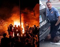 ABD’de polis silahsız bir siyahı sokak ortasında boğarak öldürmüştü: Polis merkezi ateşe verildi