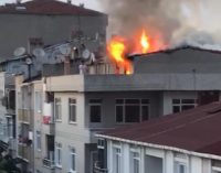 İstanbul’da teras katındaki mangal keyfi yangın çıkardı