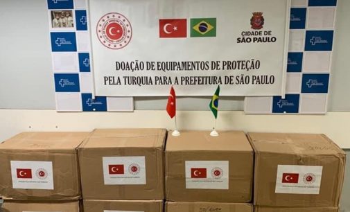 Türkiye’den Brezilya’ya maske yardımı
