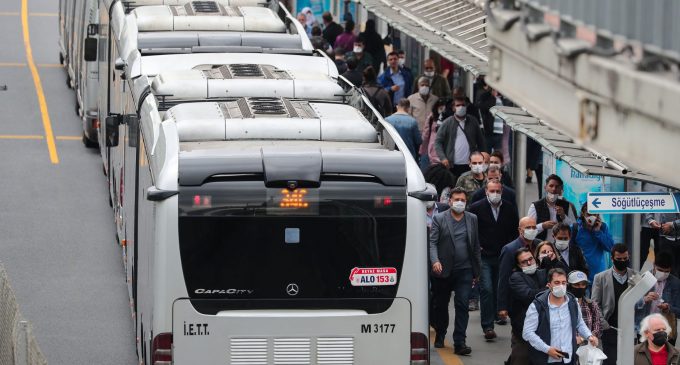 Mayıs ayında toplu taşımada yolculuk oranı yüzde 67.8 arttı