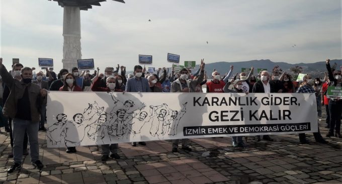 Gezi Direnişi yedinci yılında İzmir’de unutulmadı: Karanlık gider, Gezi kalır!