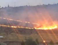 Karşıyaka’da orman yangını panik yarattı