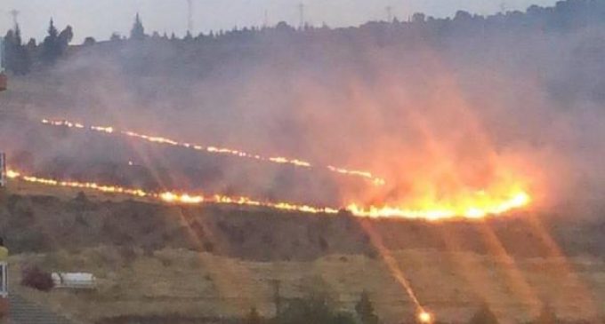 Karşıyaka’da orman yangını panik yarattı