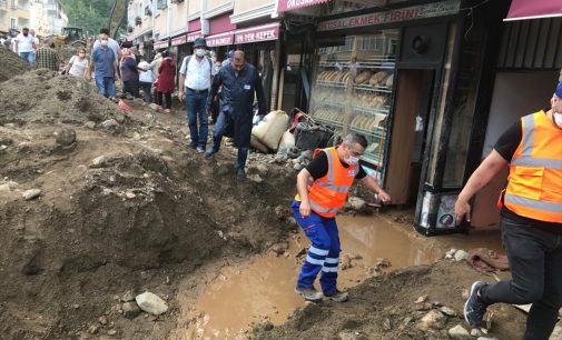 Bakan Kurum: Giresun’da 17 yıkık, 361 az hasarlı bina tespit edildi