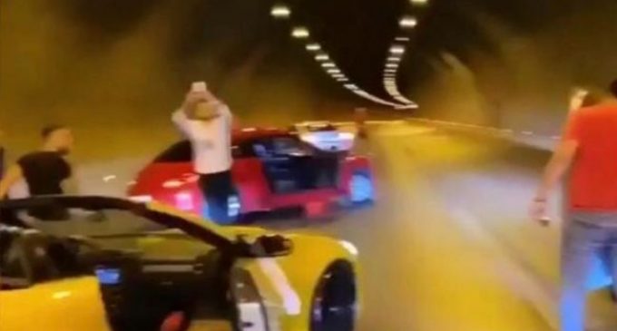 İzmir’de konvoy terörü: Araçlarıyla tüneli kapatıp sosyal medyada paylaştılar