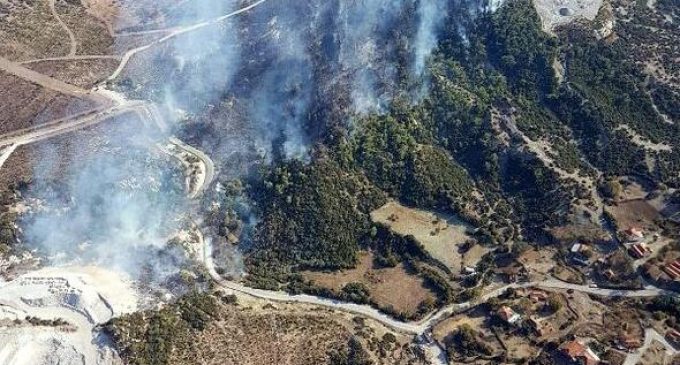 Aliağa’daki orman yangını söndürüldü: Yaklaşık 5 dönümlük ormanlık alan zarar gördü