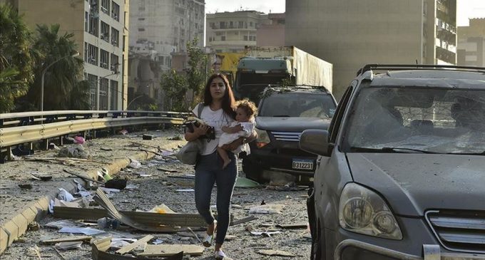 Beyrut’taki patlamanın yeni görüntüleri ortaya çıktı