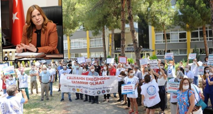 Sağlık çalışanlarına destek için eyleme katılan Balçova Belediye Başkanı Çalkaya’ya koronavirüs cezası