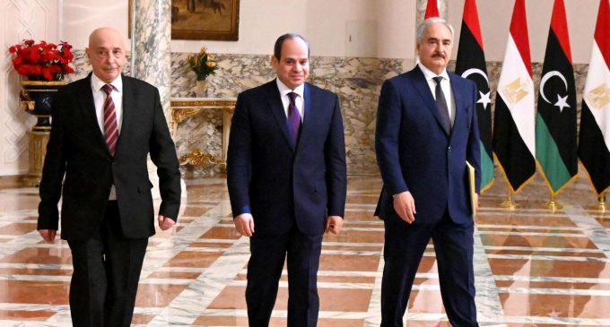 Mısır Cumhurbaşkanı Sisi, Hafter ve Akile Salih ile buluştu