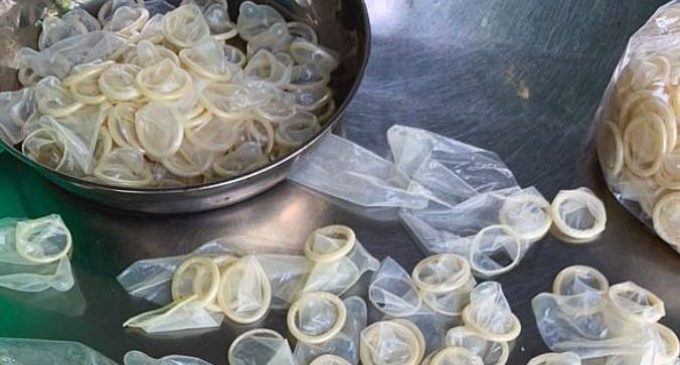 Kullanılmış prezervatif operasyonu: 324 bin kondomu temizleyip yeniden satacaklardı