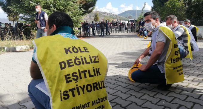 Ankara’ya yürümek isteyen maden işçileri gözaltına alındı