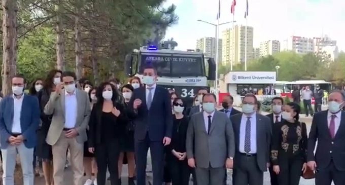 Ankara’da avukatlardan polis ablukası altında açıklama: 18 bin avukatın hakkı gasp edildi
