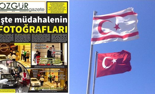 Kuzey Kıbrıs basınından çarpıcı fotoğraf: Türkiye, Cumhurbaşkanlığı seçimine müdahale ediyor!