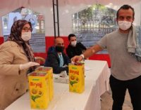 Belediye ve Kızılay’dan ortak kampanya: Kan bağışlayana 5 litrelik ayçiçek yağı