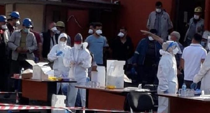 Bir madende 62 maden işçisi koronavirüse yakalandı: Temaslı 150 işçi karantinaya alındı