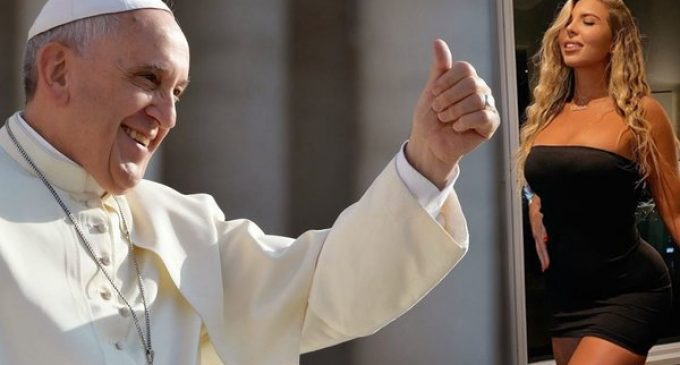 Papa’nın Instragram’ı gündeme oturdu: Brezilyalı modeli beğendi, Vatikan açıklama istedi