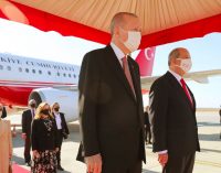 Erdoğan, Kuzey Kıbrıs’ta: Bizim de Kuzey Kıbrıs’ın da diplomasi oyunlarına artık tahammülü kalmamıştır
