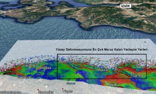 İzmir depremi Sisam Adası yakınlarında 11 santimlik çökmeye neden oldu