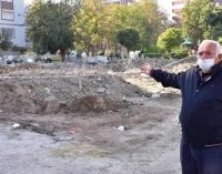 Sekiz kişinin yaşamını yitirdiği Yağcıoğlu Sitesi’nde çatlaklar boyayla kapatılmış