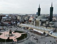 Yapımı devam eden Taksim’deki caminin ramazanda açılması planlanıyor