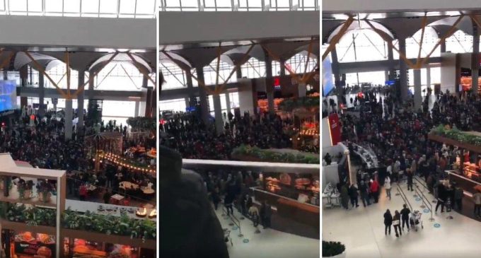 İstanbul Havalimanı’nda turistlerin isyanı: “We need hotel”