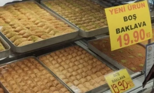 Gelinen nokta: Türkiye’de “boş baklava” satışları başladı