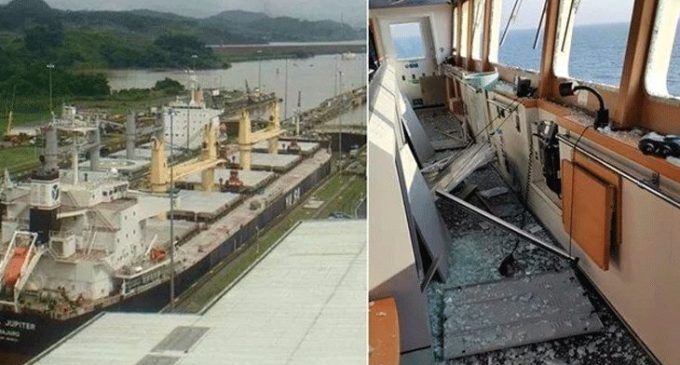 Karadeniz’de Türk gemisine bomba isabet etti
