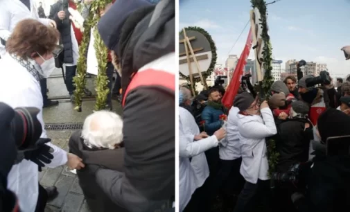 Tıp Bayramı’nda doktorlara polis saldırısı: Taksim Meydanı’na girmeleri engellendi