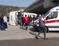 Mersin’de Akkuyu NGS işçilerini taşıyan servis yine kaza yaptı: 11 yaralı