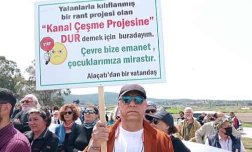 Yurttaşlar İzmir’in “Kanal İstanbul” projesine dur dedi: Toprağımızı teslim etmeyeceğiz!