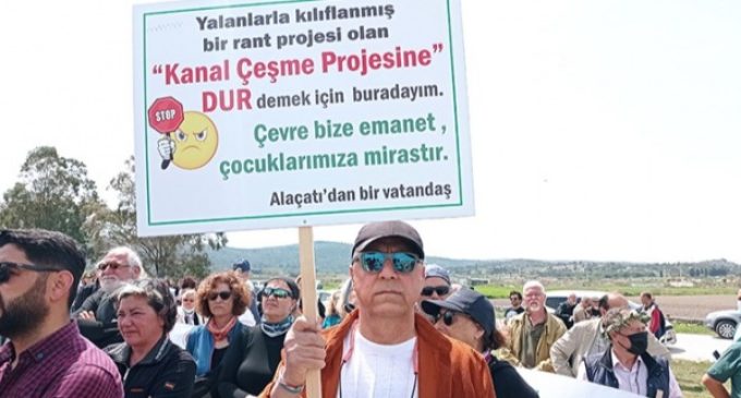 Yurttaşlar İzmir’in “Kanal İstanbul” projesine dur dedi: Toprağımızı teslim etmeyeceğiz!