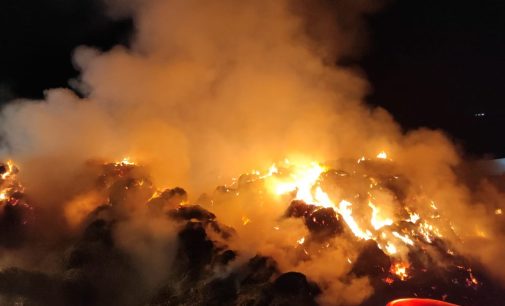 Tarım ve hayvancılık tesisinde büyük yangın: Tonlarca yem küle döndü