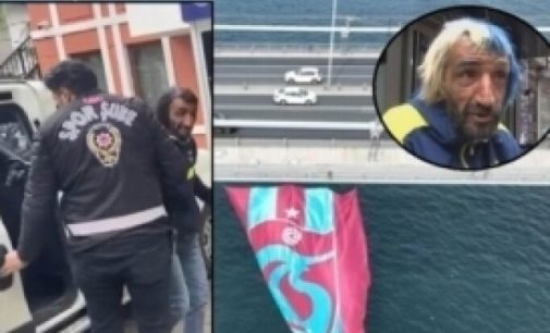 İki kez deneyip gözaltına alınmıştı: “Rambo Okan” üçüncü denemesinde Boğaz’daki Trabzonspor bayrağını kesti