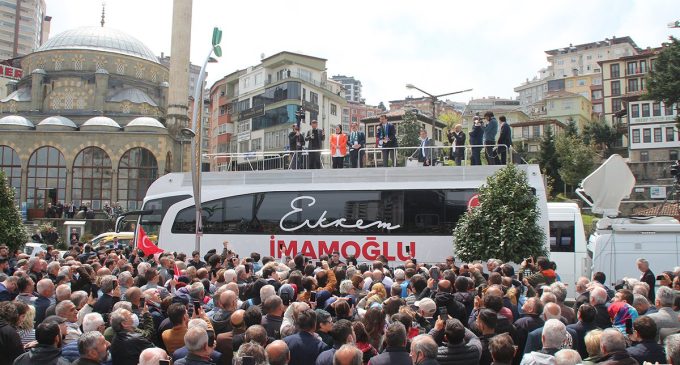 Rize ve ilçelerinde vatandaşlara hitap eden İmamoğlu: İstanbul’a zımba gibi dönüyorum