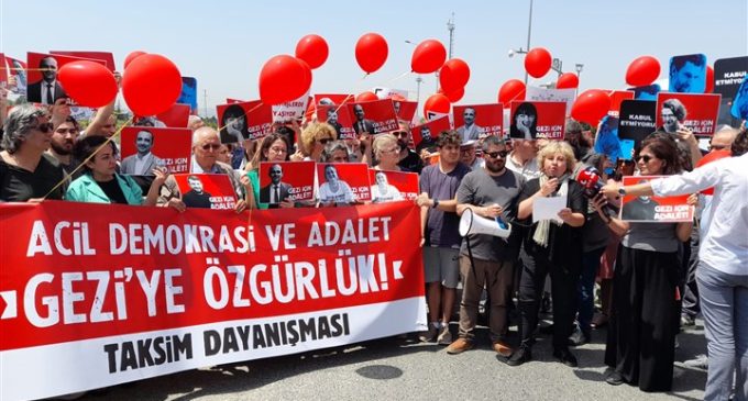 Gezi Direnişi’nin dokuzuncu yıldönümünde cezaevi önünde eylem