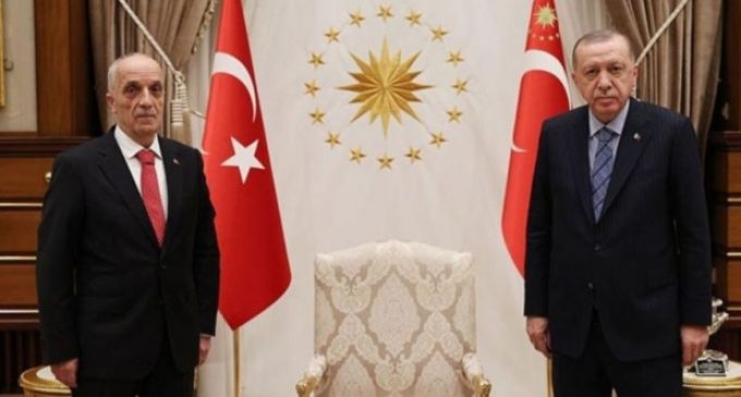 Erdoğan, Türk-İş Başkanı Atalay ile görüştü